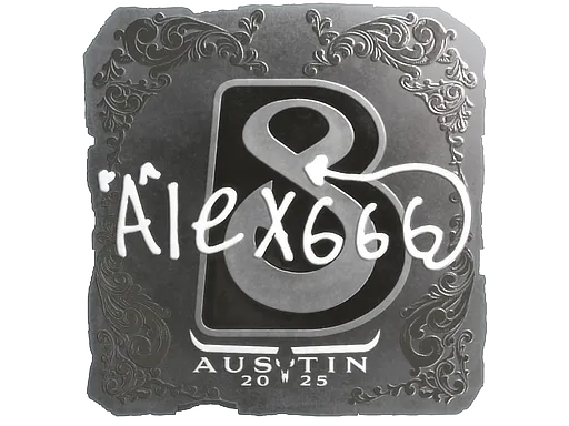 Sticker | alex666 (Foil) | Austin 2025 - $ 0.00