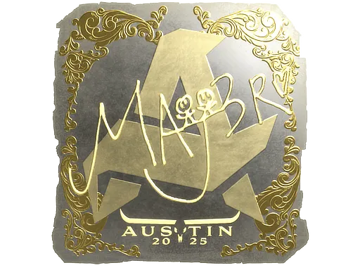 Sticker | MAJ3R (Gold) | Austin 2025 - $ 0.00