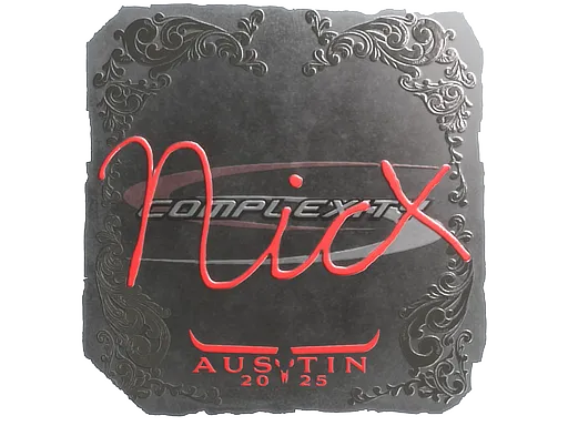 Sticker | nicx (Foil) | Austin 2025 - $ 0.05