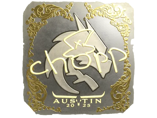 Sticker | chopper (Gold) | Austin 2025 ``