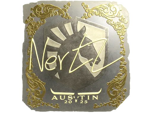 Sticker | NertZ (Gold) | Austin 2025 ``