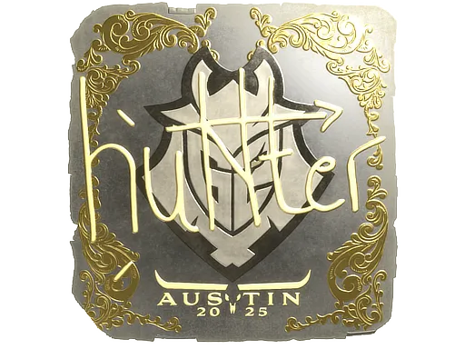 Sticker | huNter- (Gold) | Austin 2025 ``