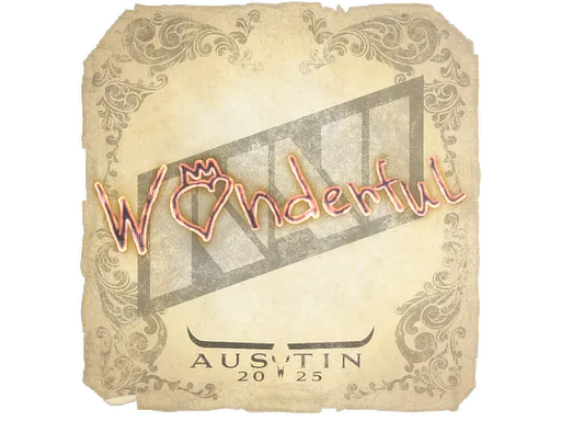 Sticker | w0nderful | Austin 2025 ``