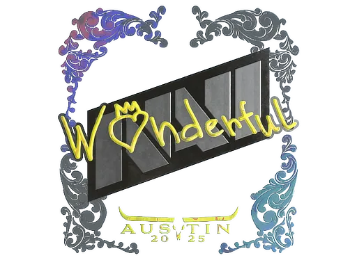 Sticker | w0nderful (Holo) | Austin 2025 ``