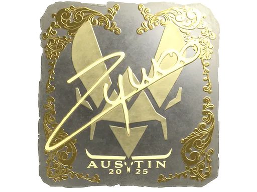 Sticker | ZywOo (Gold) | Austin 2025 ``