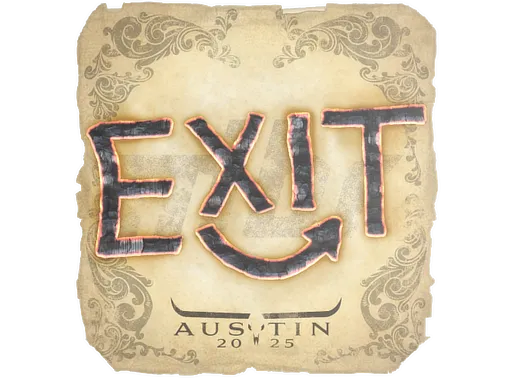 Sticker | exit | Austin 2025 ``
