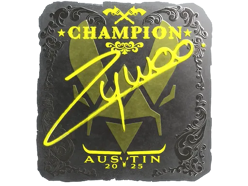 Sticker | ZywOo (Foil, Champion) | Austin 2025 ``