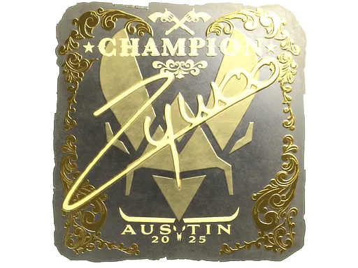 Sticker | ZywOo (Gold, Champion) | Austin 2025 ``