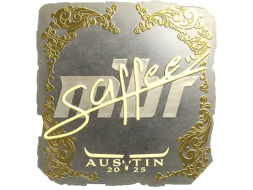 Sticker | saffee (Gold) | Austin 2025 ``
