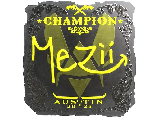 Sticker | mezii (Foil, Champion) | Austin 2025 ``