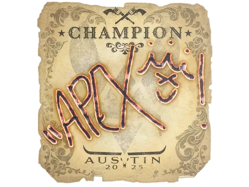 Sticker | apEX (Champion) | Austin 2025 ``