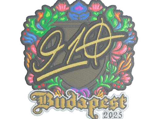 Sticker | 910 (Embroidered) | Budapest 2025 - $ 0.04