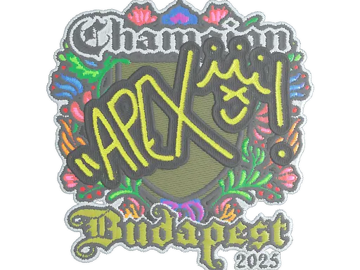 Sticker | apEX (Embroidered, Champion) | Budapest 2025 - $ 0.00