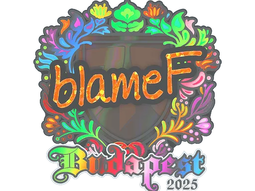 Sticker | blameF (Holo) | Budapest 2025 - $ 2.14
