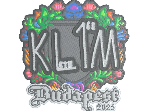 Sticker | kl1m (Embroidered) | Budapest 2025 - $ 0.13