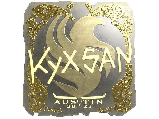 Sticker | kyxsan (Gold) | Austin 2025 - $ 0.00