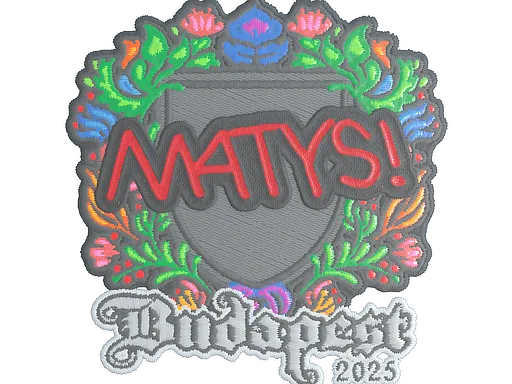 Sticker | MATYS (Embroidered) | Budapest 2025 - $ 0.03