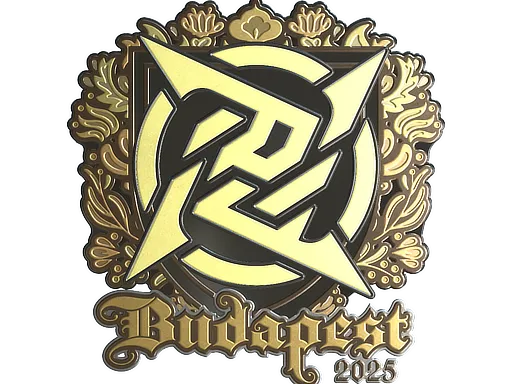 Sticker | Ninjas in Pyjamas (Gold) | Budapest 2025 - $ 0.00