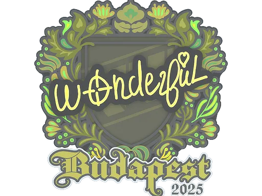 Sticker | w0nderful | Budapest 2025 - $ 0.04