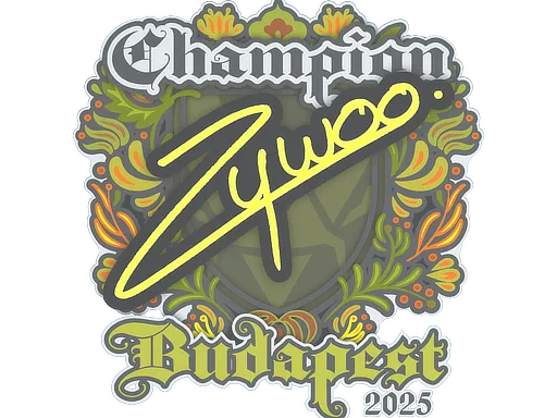 Sticker | ZywOo (Champion) | Budapest 2025 - $ 0.00