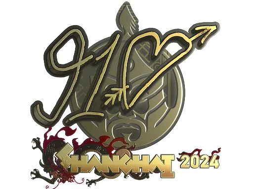 Sticker | 910 (Gold) | Shanghai 2024 - $ 27.53