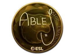 Sticker | ableJ (Gold) | Katowice 2019 - $ 43.54