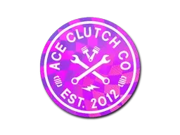 Sticker | Ace Clutch Co. (Holo) - $ 0.93