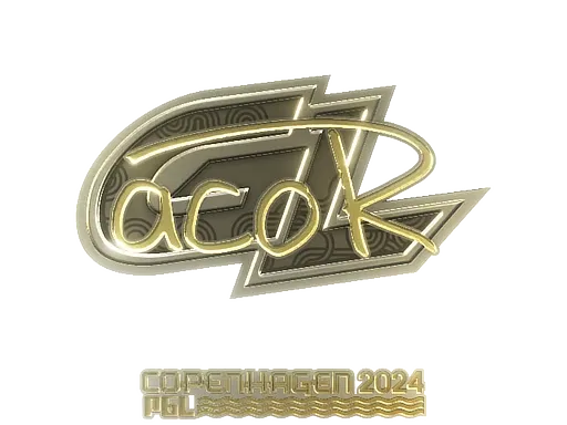 Sticker | acoR (Gold) | Copenhagen 2024 - $ 1.72