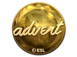 Sticker | advent (Gold) | Katowice 2019 - $ 149.98