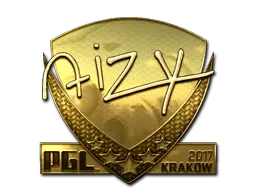 Sticker | aizy (Gold) | Krakow 2017 - $ 398.34