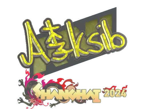 Sticker | Aleksib (Glitter) | Shanghai 2024 - $ 0.03