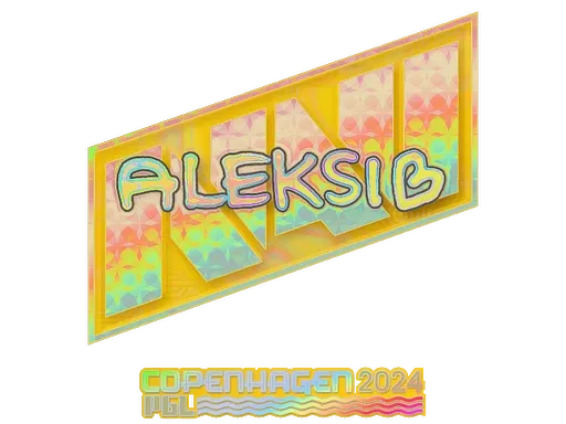 Sticker | Aleksib (Holo) | Copenhagen 2024 - $ 0.47