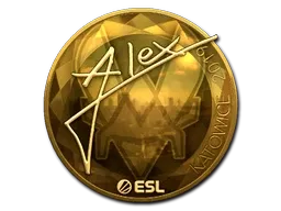Sticker | ALEX (Gold) | Katowice 2019 - $ 109.71