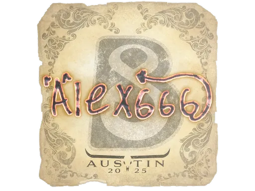 Sticker | alex666 | Austin 2025 - $ 0.03