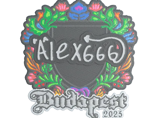 Sticker | alex666 (Embroidered) | Budapest 2025 - $ 0.03