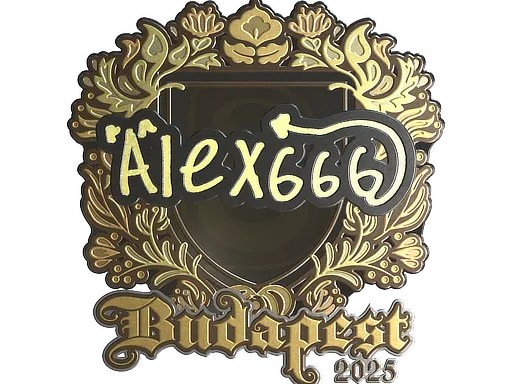 Sticker | alex666 (Gold) | Budapest 2025 - $ 4.59