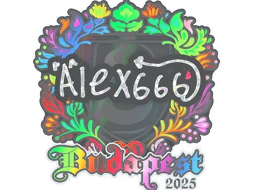 Sticker | alex666 (Holo) | Budapest 2025 - $ 1.25