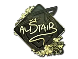 Sticker | aliStair (Gold) | Rio 2022 - $ 3.41