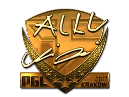 Sticker | allu (Gold) | Krakow 2017 - $ 455.11