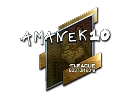 Sticker | AmaNEk (Foil) | Boston 2018 - $ 5.69