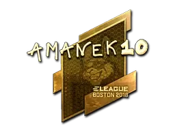 Sticker | AmaNEk (Gold) | Boston 2018 - $ 455.52