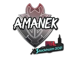 Sticker | AMANEK | Stockholm 2021 - $ 0.03