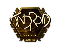 Sticker | ANDROID (Gold) | London 2018 - $ 102.61