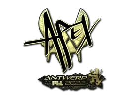 Sticker | apEX (Gold) | Antwerp 2022 - $ 3.35