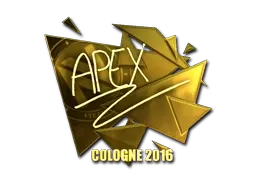 Sticker | apEX (Gold) | Cologne 2016 - $ 80.35