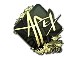 Sticker | apEX (Gold) | Rio 2022 - $ 4.29