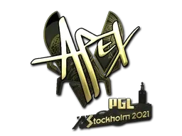 Sticker | apEX (Gold) | Stockholm 2021 - $ 6.60