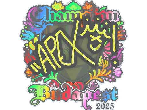 Sticker | apEX (Holo, Champion) | Budapest 2025 - $ 0.22