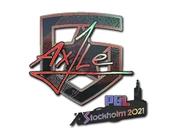 Sticker | Ax1Le (Holo) | Stockholm 2021 - $ 0.53