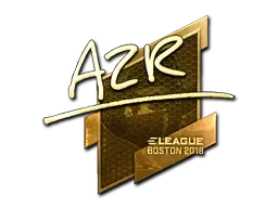 Sticker | AZR (Gold) | Boston 2018 - $ 125.43